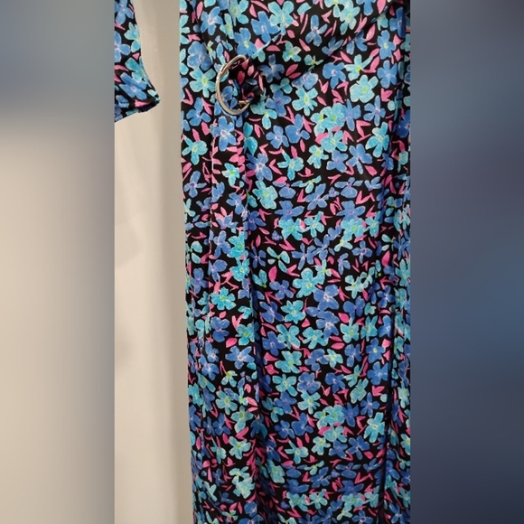 RETRO FLORAL MAXI DRESS NWOT - Picture 13 of 13